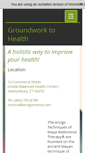 Mobile Screenshot of groundworktohealth.com